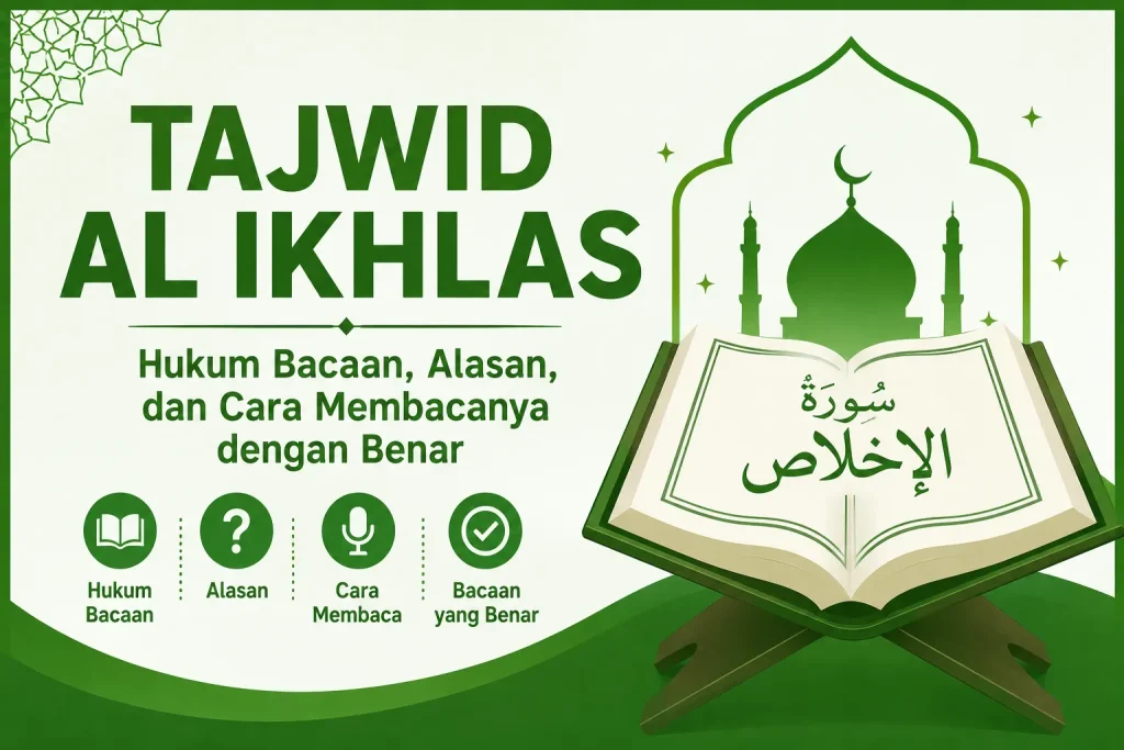 Hukum Bacaan Tajwid Al Ikhlas dan Alasannya